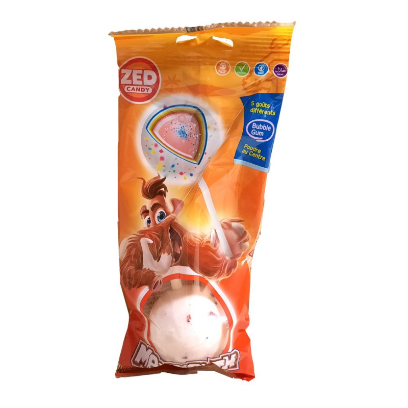 Sachet de magic tétines dragéïfiées avec centre bubble gum et poudre  acidulée (Magic Tetine)