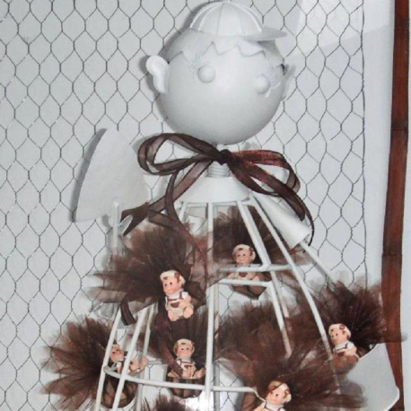 Présentoir P'tit Jardinier en méta blanc