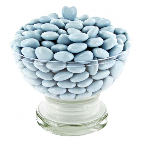 Mini coeurs au chocolat LAVANDE (bleu ciel) - 500g