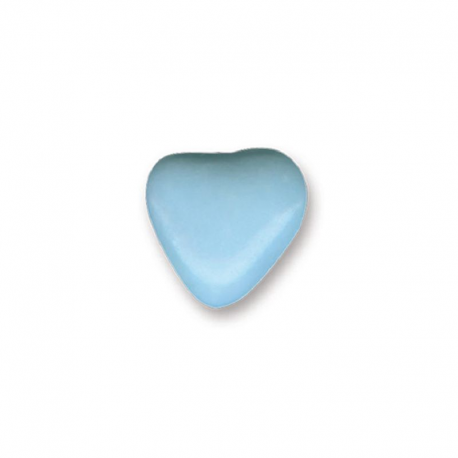 Mini coeurs au chocolat LAVANDE (bleu ciel) - 500g