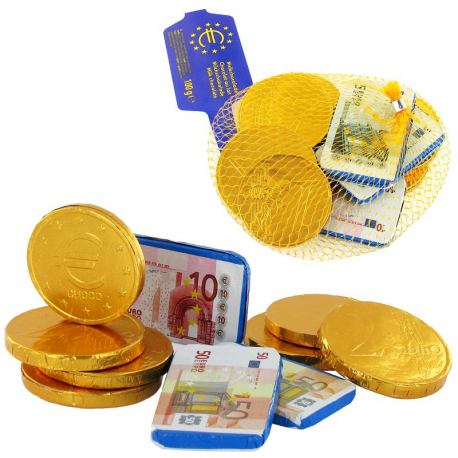 ~Filets euros pièces et billets 100g