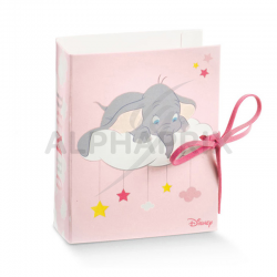 Boîte livre Dumbo rose de Disney
