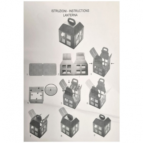 Boîte lanterne effet moiré