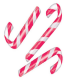 Candy canes tubo de 100 rouges et blanches