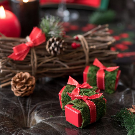 Ballotins carton vides rouge uni 250g par 25