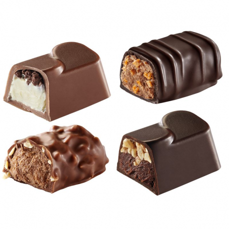 Papillotes assorties Favier Milliat noir 70 % et lait 4,3kg