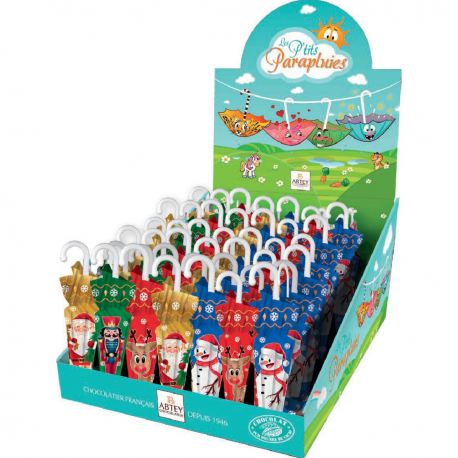 Parapluies christmas chocolat 12g par 70