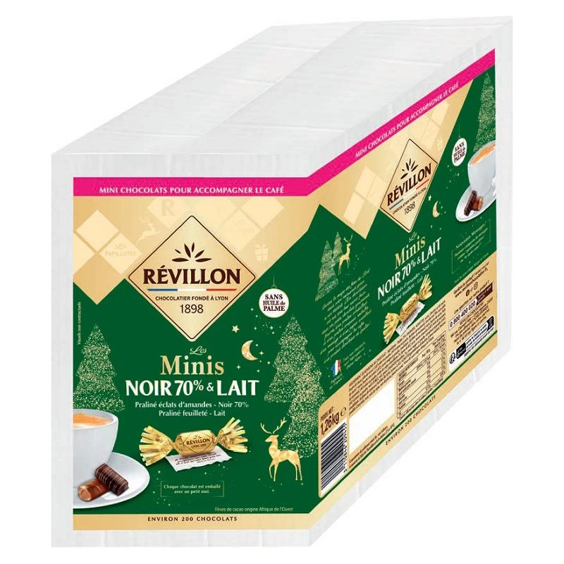 Papillotes praliné lait & noir carton 5kg (4.6kg net)