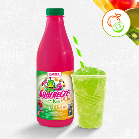 Concentré Master sun Freeze Kiwi Pêche 1L pour Granité / Granita