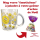 Mug verre décor émoticone - 9.5x8cm