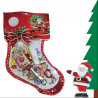 Sachet forme botte de Noël 35x32cm - 19 friandises