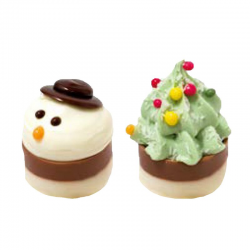 Chocolats Bonhommes de neige et Arbres de Noël pralinés kg