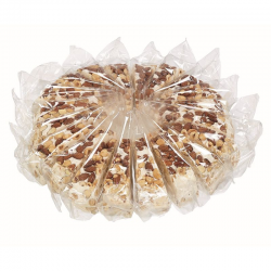 Gâteau de nougats tendres amandes et noisettes 150g pliées