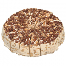 Gâteau de nougats tendres amandes et noisettes 150g pliées