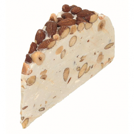 Gâteau de nougats tendres amandes et noisettes 150g pliées