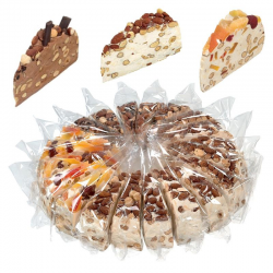 Gateau de nougats tendres 20 parts assorties 150g pliées