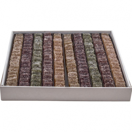 ~Pâtes de fruits 50% fruits vrac kg (5 parfums petites tailles)