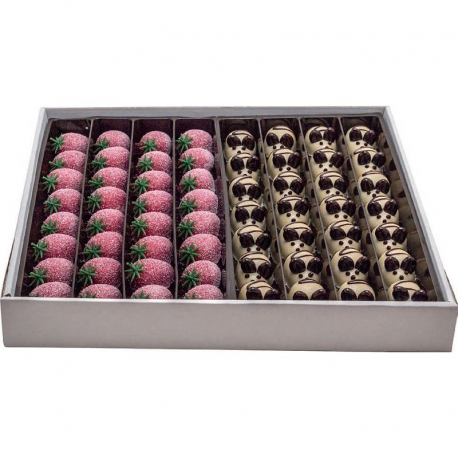 ~Pâtes d'amandes décorees fraise et souris choc 950g