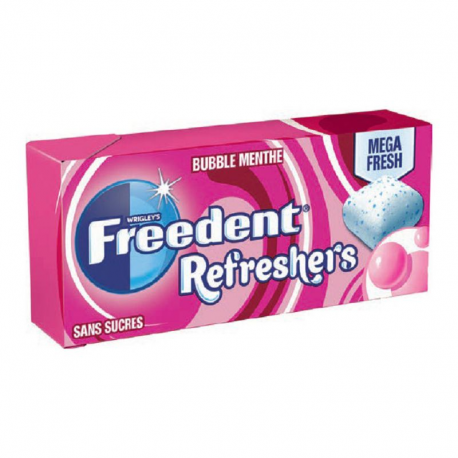 Freedent Refresher's Bubble Menthe sans sucres