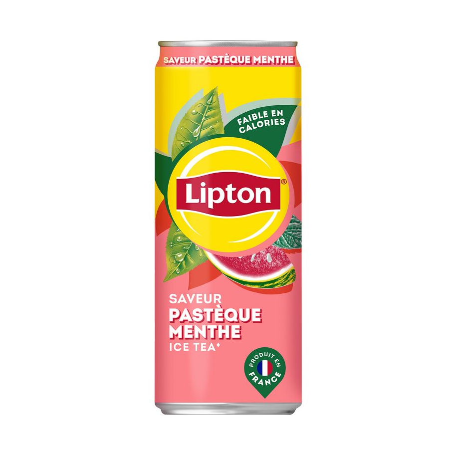 Lipton Ice Tea pastèque menthe boîte 33 cl