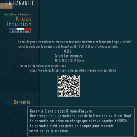 Machine à café Krups intuition + 3kg café grains Brocéliande Offerts