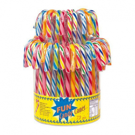 ~Candy canes multicolores - tubo de 72