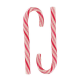 Candy canes rouges et blanches - tubo de 72
