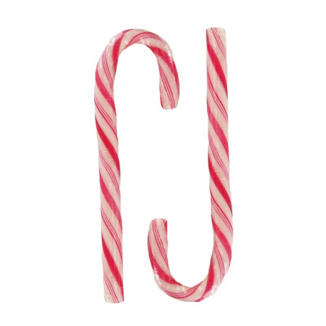 Candy canes rouges et blanches - tubo de 72