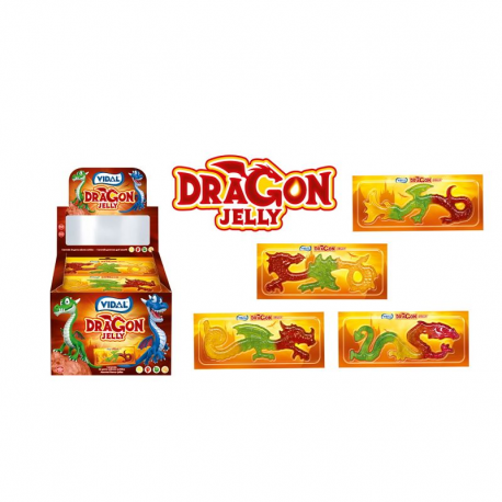 Dragon jelly bestioles gélifiées Vidal - boite de 22 (11x2)