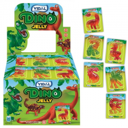 Blisters Dino jelly bestioles gélifiées Vidal - boîte de 66 (11x6)