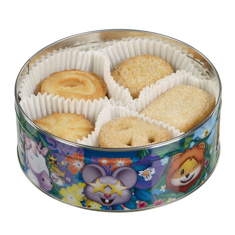 ~Boîte métal biscuit nature Animal Emoji 150g