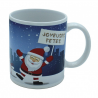 Mug décor Noël H: 9cm - ø : 8cm