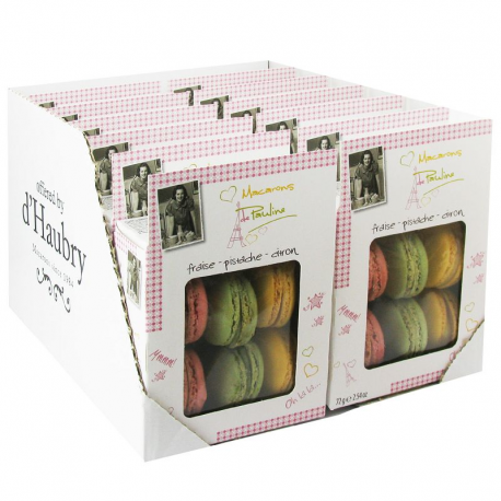 Barquette Macarons fraise pistache citron 72g