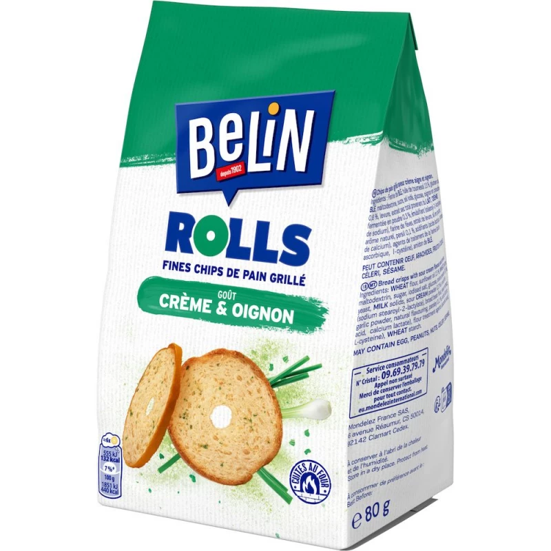 Belin Rolls crème et oignons 80g