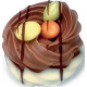 ~Nids d'oiseaux chocolat praliné avec oeufs Boîte vrac