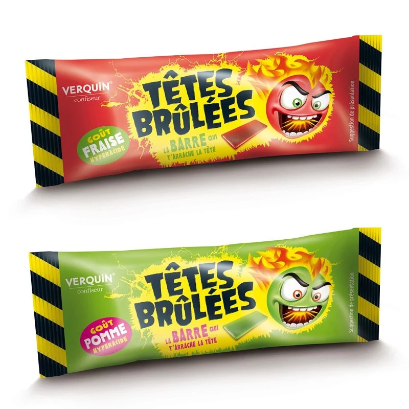 Stick têtes brûlées barre de rire à la pomme – Palais des Bonbons