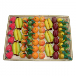 ~Plateau Pâte d'Amandes Fruits Luxe 1,7kg (68 pces)