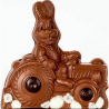 ~Moulage lapin Louis chocolat lait 180g 16cm