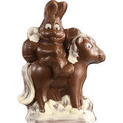~Moulage Léo et Léa chocolat lait 150g 18cm