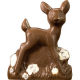 ~moulage biche fleur chocolat lait 200g 17cm