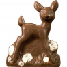 ~moulage biche fleur chocolat lait 200g 17cm