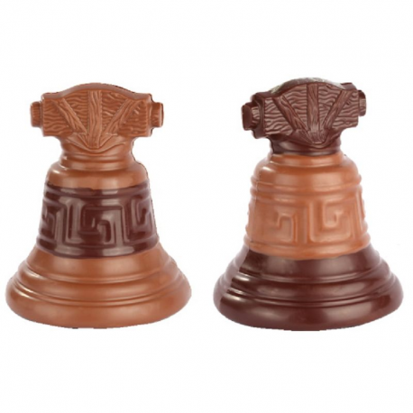 ~Cloches n°1 lait-noir (ouvertes) 160g - 10 cm