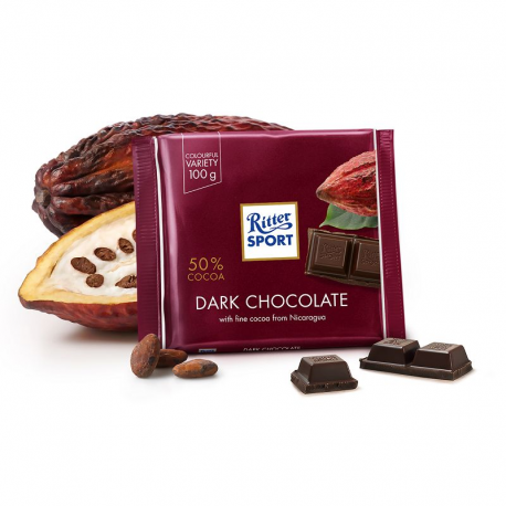 Ritter Sport noir 50% 100g