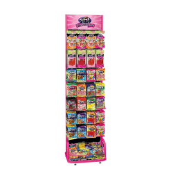 Présentoir 28 broches vide sachet 90g Fini