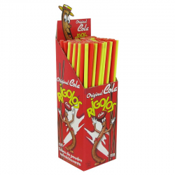 Tubes poudre Rigolos cola (environ 28cm) - boîte de 120