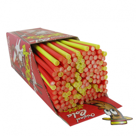 Tubes poudre Rigolos cola (environ 28cm) - boîte de 120