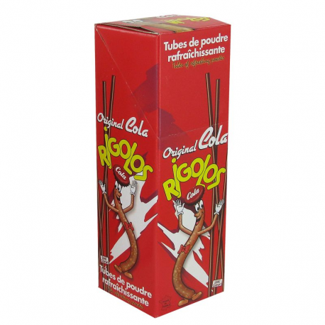 Tubes poudre Rigolos cola (environ 28cm) - boîte de 120