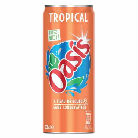 Oasis tropical boîte 33 cl