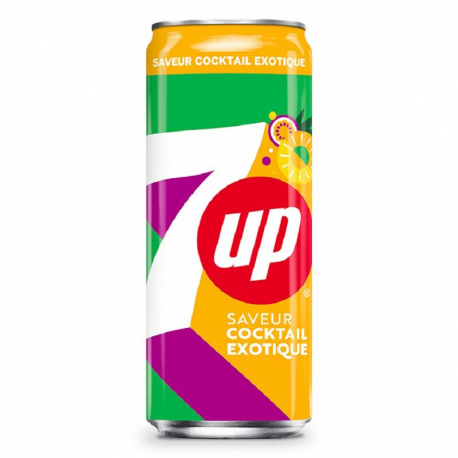 Seven Up Cocktail exotique boîte 33cl