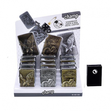 Briquets Aigle et Motard CHAMP - BOITE DE 12